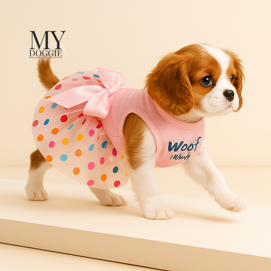 Luxury Spring Floral Dress for Small Dogs – Soft, Breathable, Easy-On