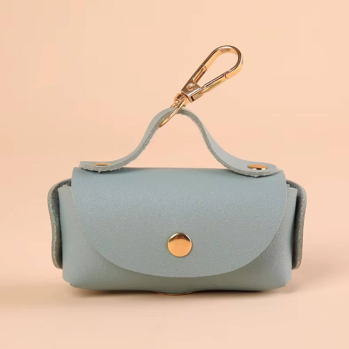 PU Leather Poop Bag Dispenser for Dogs — Durable & Compact