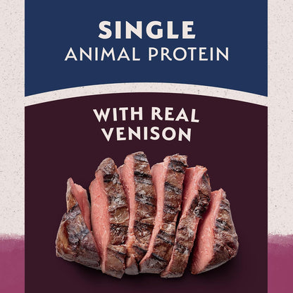 Limited Ingredient Adult Grain-Free Dry Dog Food, Reserve Sweet Potato & Venison Recipe, 4 Pound (Pack of 1)