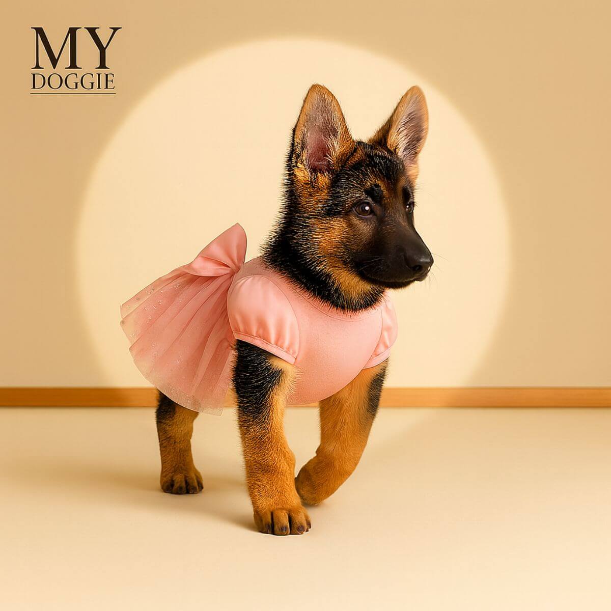 MYDOGGIE Luxury Velvet Dress for Small Dogs & Puppies (Toy Breeds) | Elegant Princess Outfit with Glitter Tulle & Satin Bow | Perfect for Chihuahua, Yorkie & Teacup Sizes | Premium Gift Box Included
