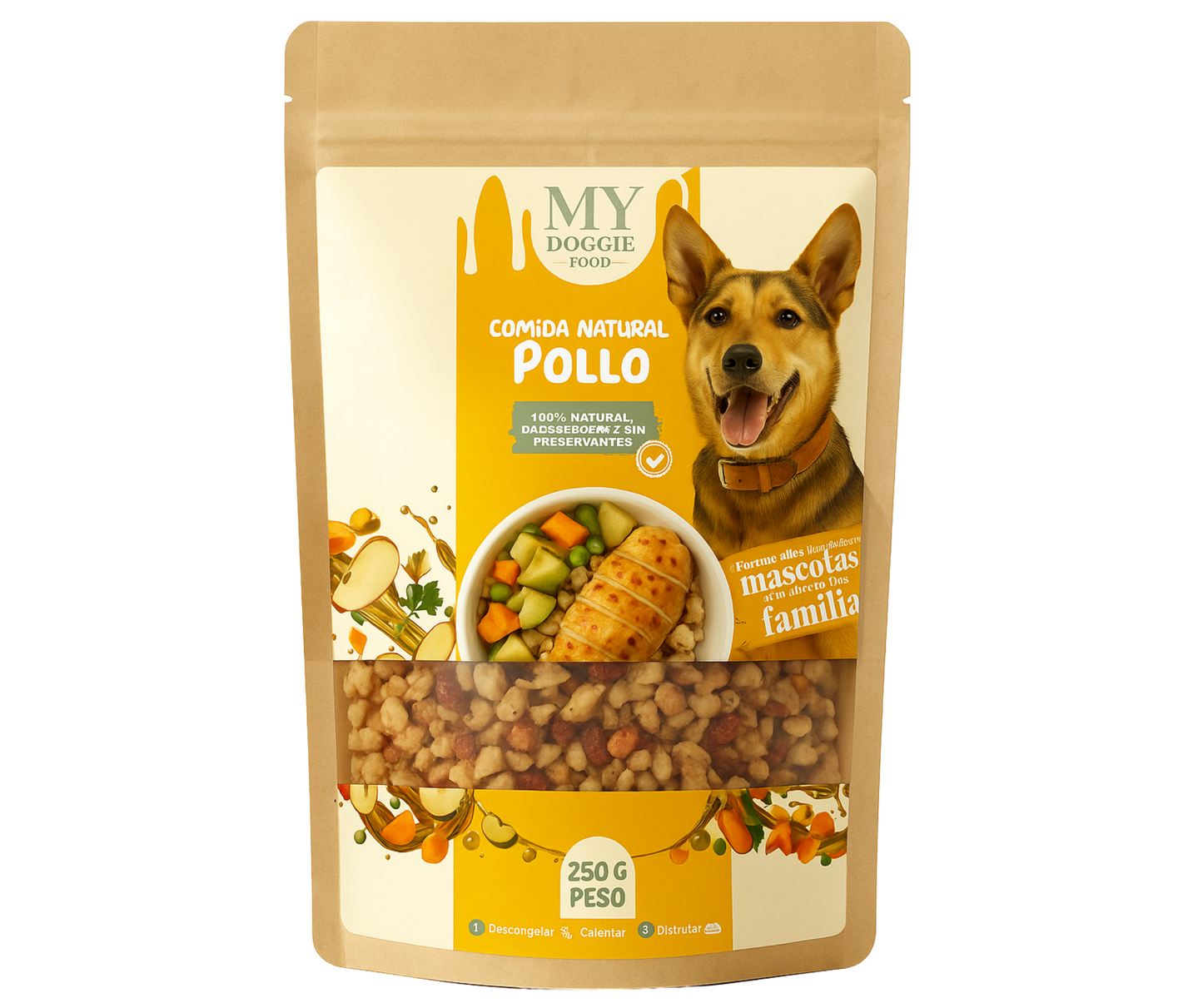 Comida Natural para Perros MYDOGGIEFOOD – 100% Natural, Sin Preservantes