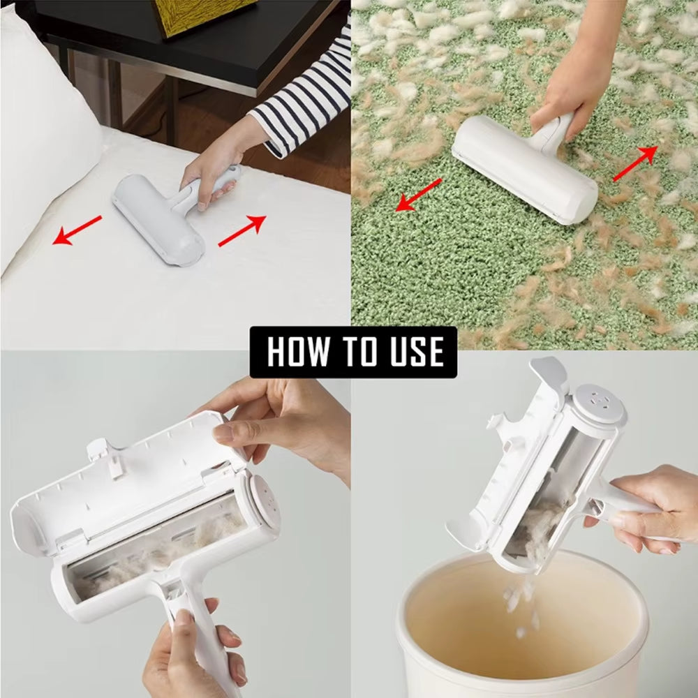 Cat & Dog Hair Roller — Reusable, Furniture/Car/Clothes Cleaner