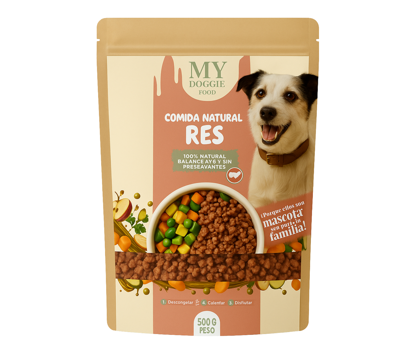 Comida Natural para Perros MYDOGGIEFOOD – 100% Natural, Sin Preservantes