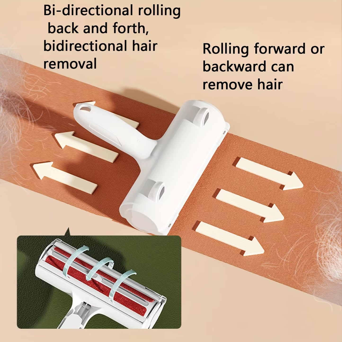 Cat & Dog Hair Roller — Reusable, Furniture/Car/Clothes Cleaner