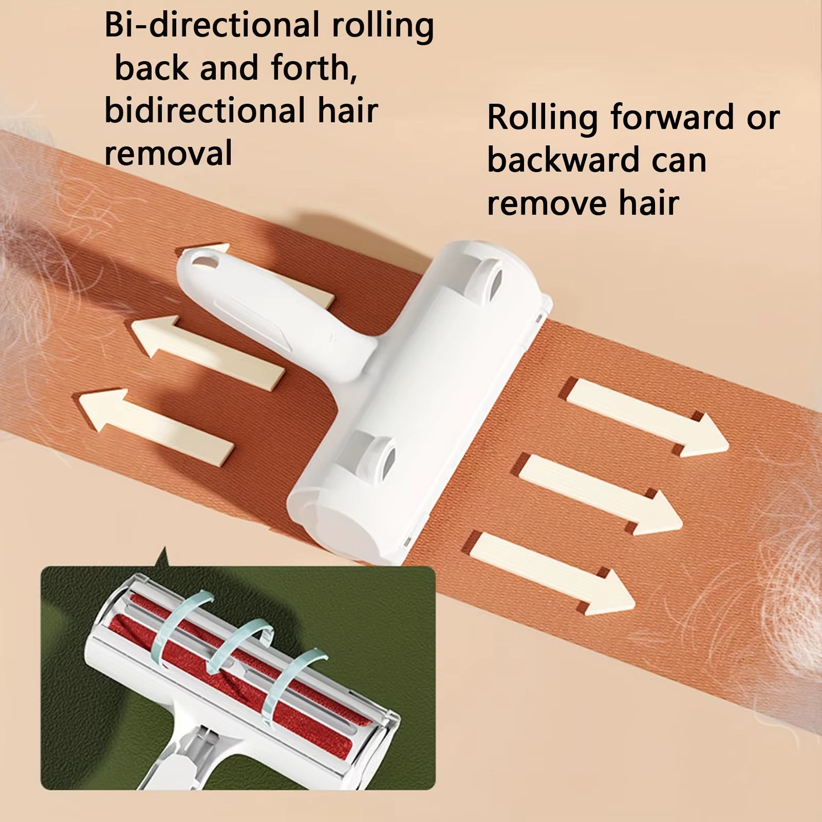 Cat & Dog Hair Roller — Reusable, Furniture/Car/Clothes Cleaner