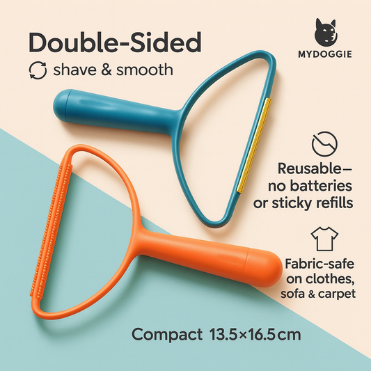 Double-Sided Pet Hair & Lint Remover for Clothes & Carpet