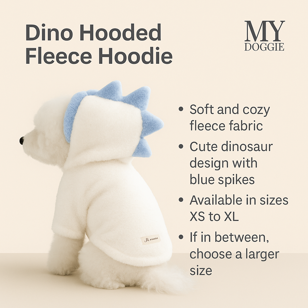 Warm Fleece Dog Coat — Hooded Winter Jacket for Small Breeds