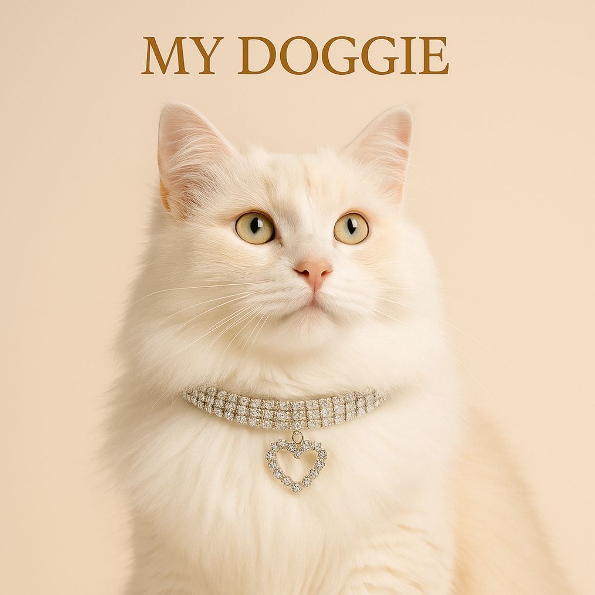 3 Pieces Bling Rhinestones Pet Collars Glitter Pendant Dog Collars Adjustable Crystal Cat Collar Elastic Pet Necklace for Small Pet Cat Dogs Puppy (White)