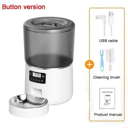 Smart Wi-Fi Auto Pet Feeder by Petavista – Remote Kibble Dispenser