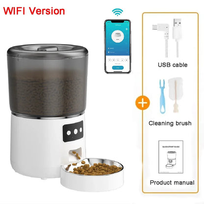 Smart Wi-Fi Auto Pet Feeder by Petavista – Remote Kibble Dispenser