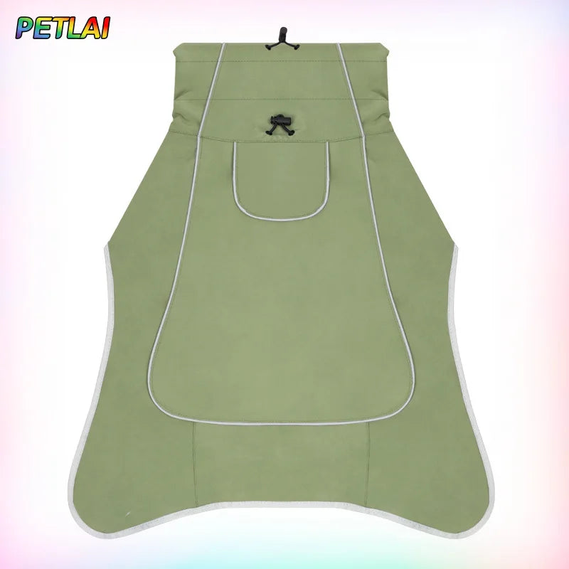Waterproof Outdoor Dog Jacket – Windproof Rain Coat for Large Dogs