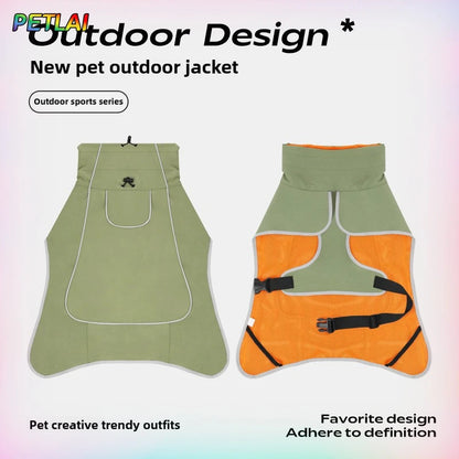 Waterproof Outdoor Dog Jacket – Windproof Rain Coat for Large Dogs