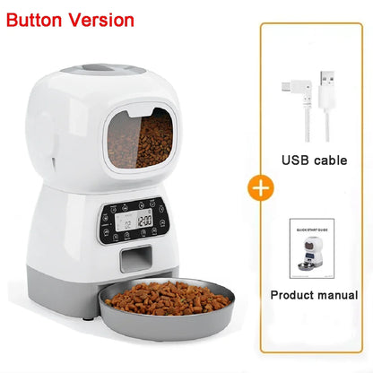 Smart Wi-Fi Auto Pet Feeder by Petavista – Remote Kibble Dispenser