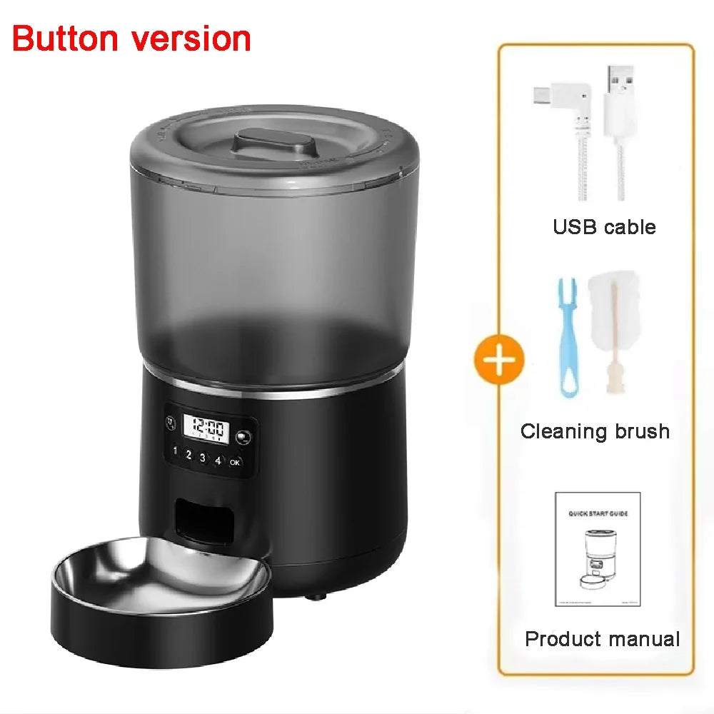 Smart Wi-Fi Auto Pet Feeder by Petavista – Remote Kibble Dispenser