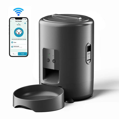 Smart Wi-Fi Auto Pet Feeder by Petavista – Remote Kibble Dispenser