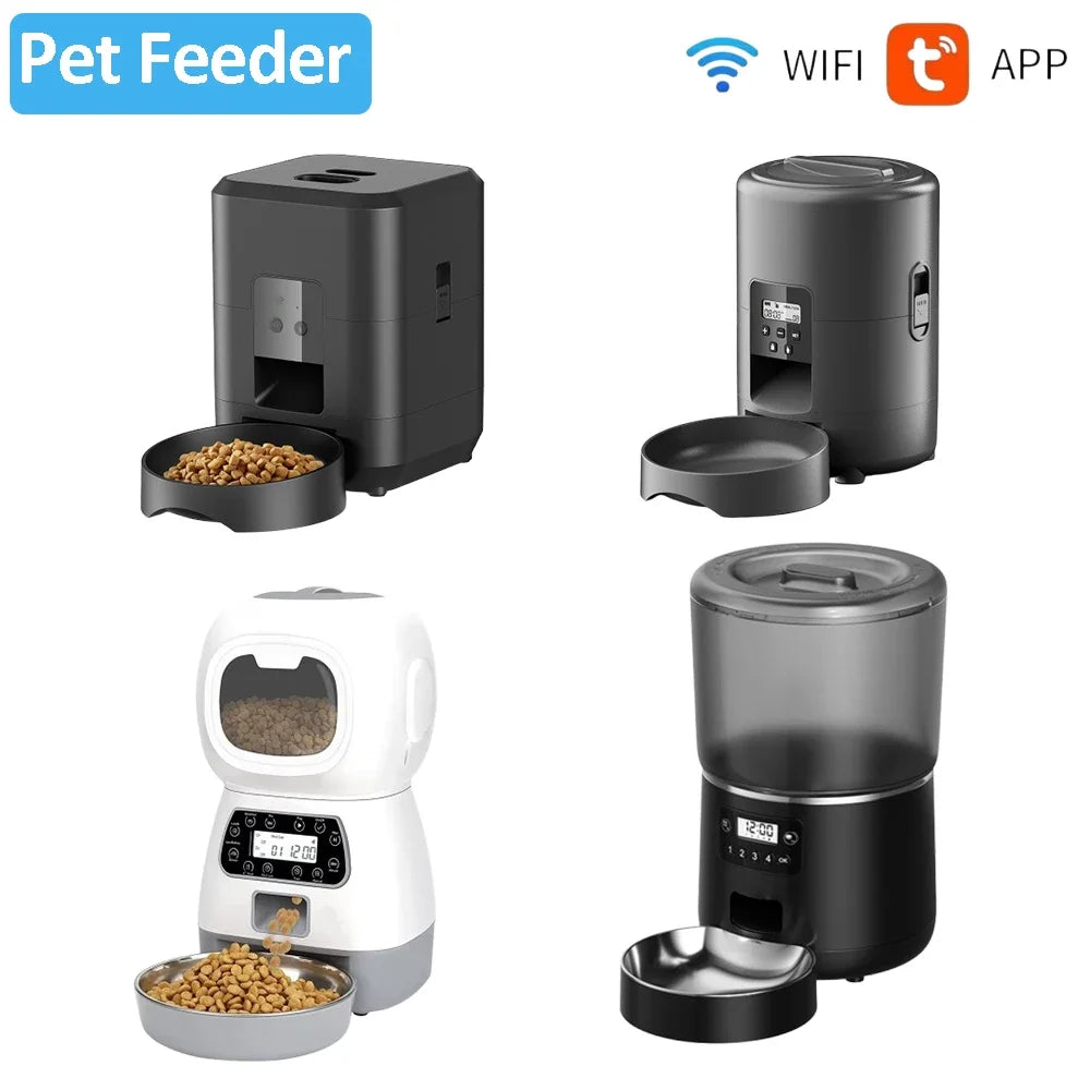 Smart Wi-Fi Auto Pet Feeder by Petavista – Remote Kibble Dispenser
