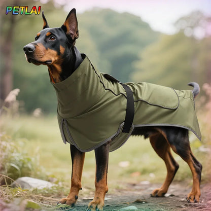 Waterproof Outdoor Dog Jacket – Windproof Rain Coat for Large Dogs