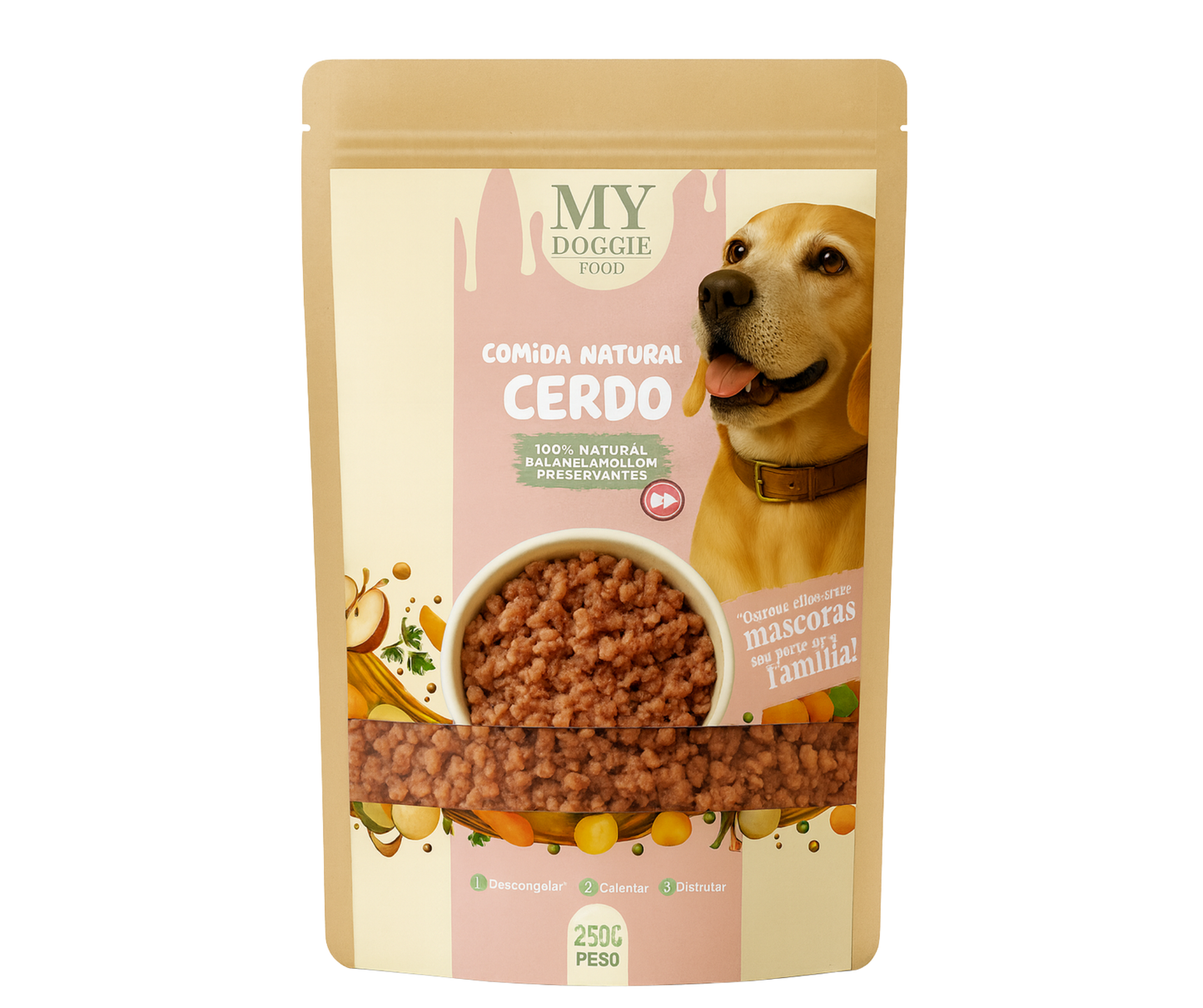 Comida Natural para Perros MYDOGGIEFOOD – 100% Natural, Sin Preservantes