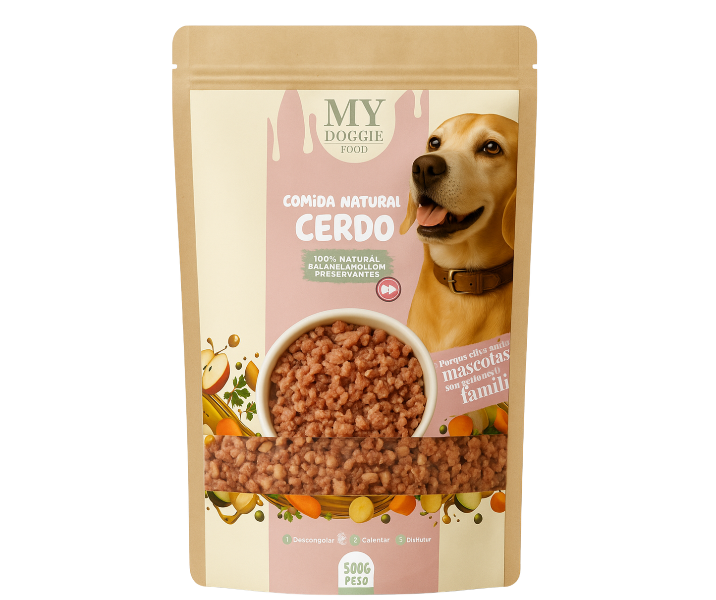 Comida Natural para Perros MYDOGGIEFOOD – 100% Natural, Sin Preservantes