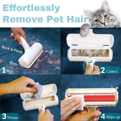Cat & Dog Hair Roller — Reusable, Furniture/Car/Clothes Cleaner
