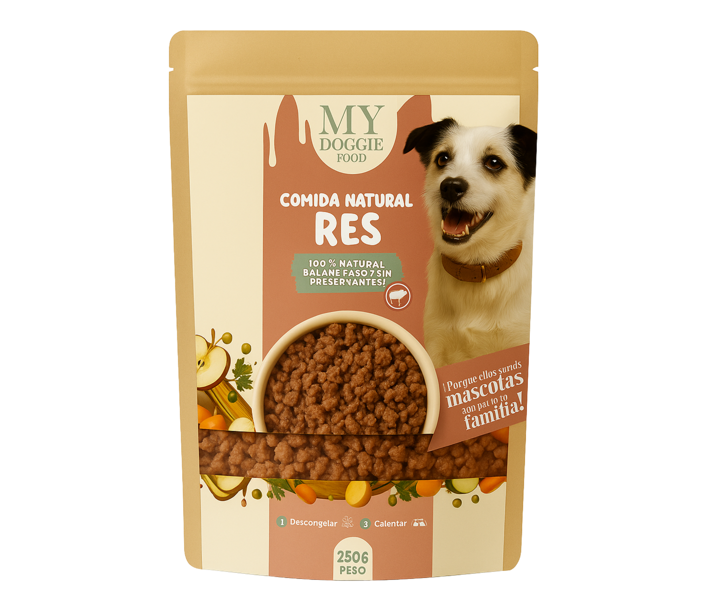 Comida Natural para Perros MYDOGGIEFOOD – 100% Natural, Sin Preservantes