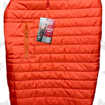 XXL COLEMAN  JACKET PET PUFFER / NARANJA