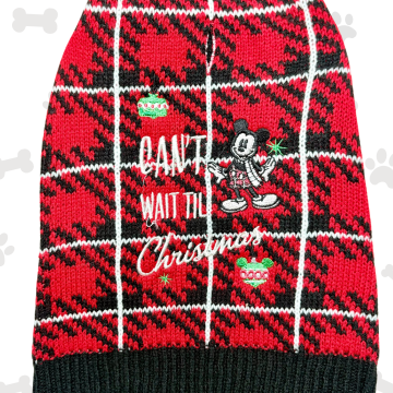 XS DISNEY Sueter de navidad ()  para perro/ ROJO 