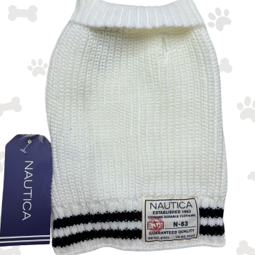 XS NAUTICA Sueter para perro/ BLANCA