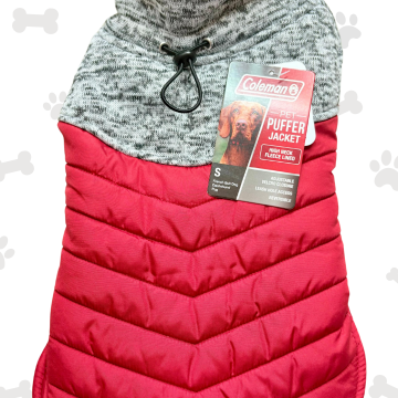 S COLEMAN  JACKET PET PUFFER / ROJA Y GRIS